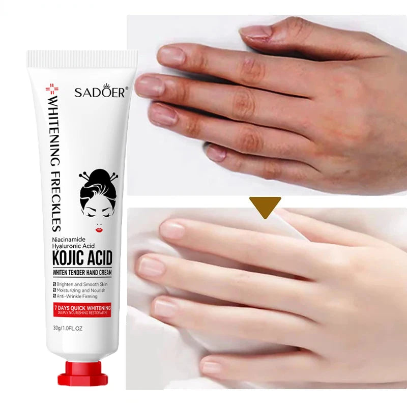 Fade Dullness Hand Cream Anti-wrinkle Remove Cracked Lotion Body Fast Lighten Black Skin Brighten Smooth Nourish Moisturizer 30g