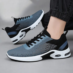 Men's Running Shoes Male Fashion Lightweight Breathable Lace Up Mesh Walking Shoes Workout Casual Sports Sneakers For Men